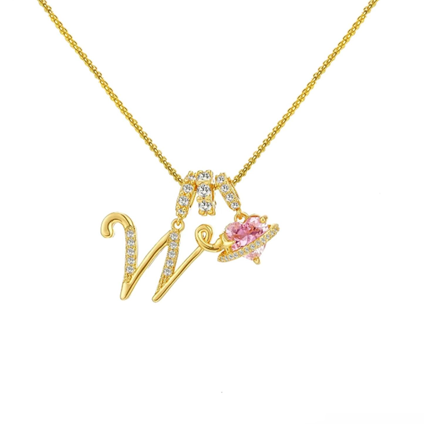 Initial Necklace 26 English Letter Necklace Initial Jewelry Best Anniversary Gift For Her