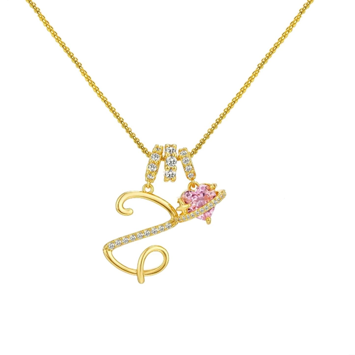 Initial Necklace 26 English Letter Necklace Initial Jewelry Best Anniversary Gift For Her