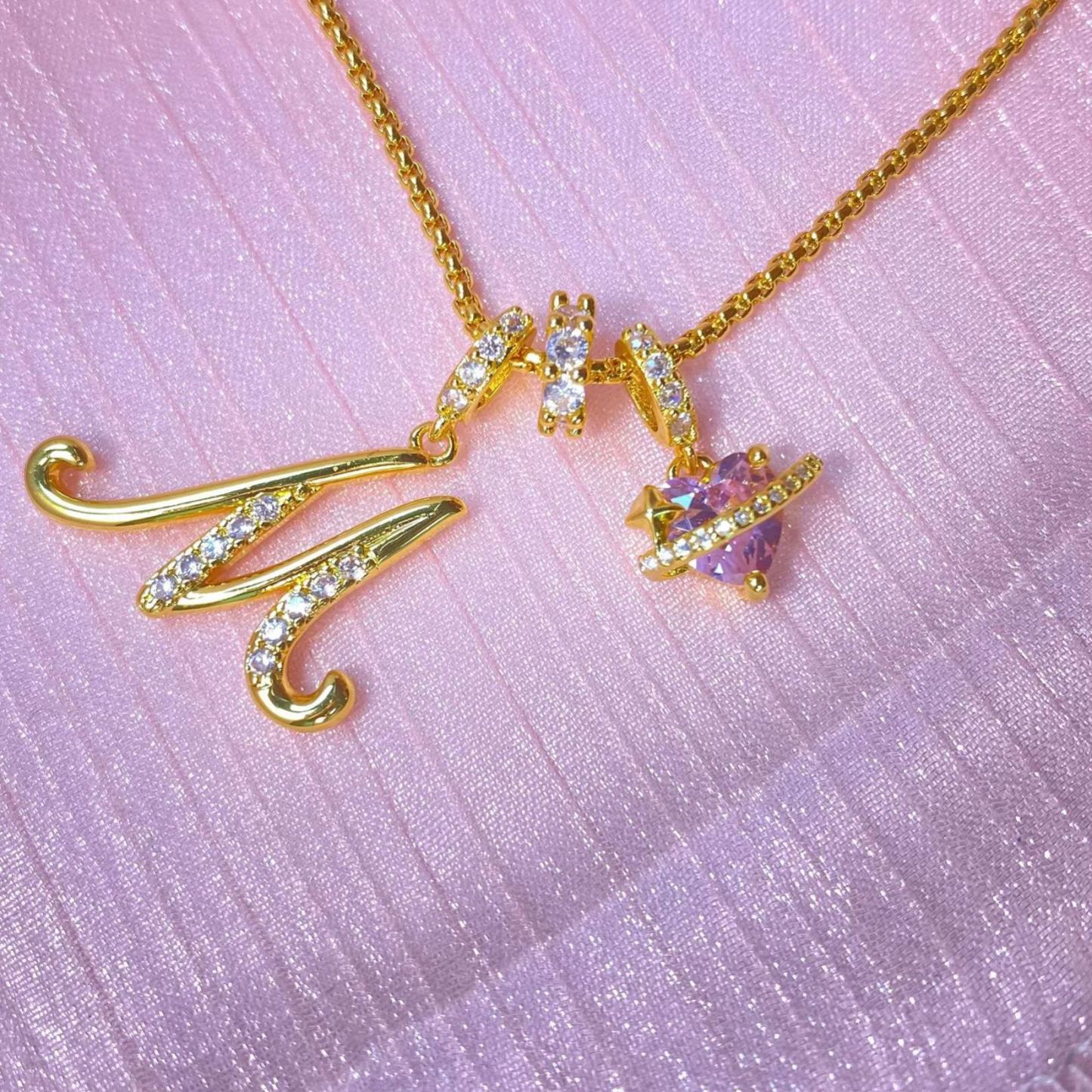 Initial Necklace 26 English Letter Necklace Initial Jewelry Best Anniversary Gift For Her