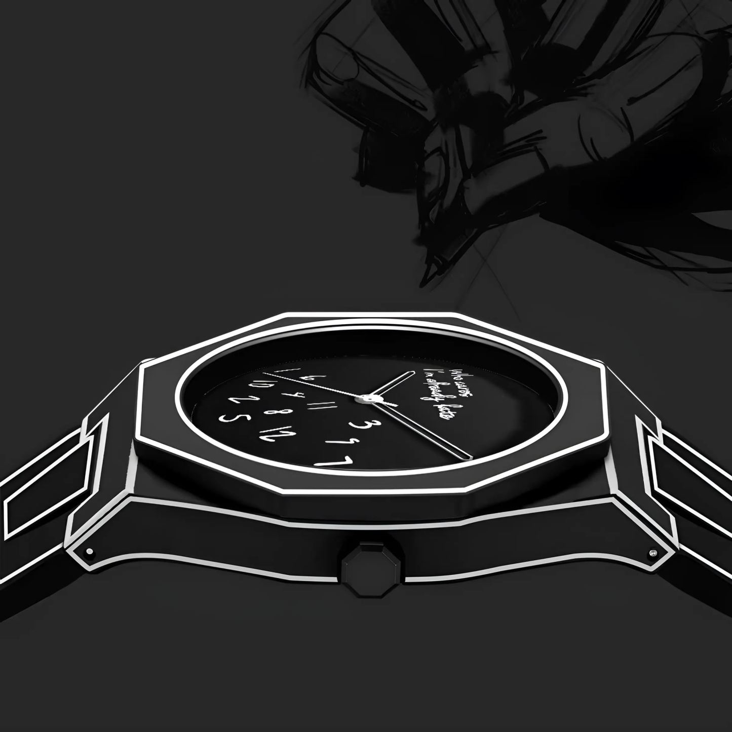 Line Style Watches Men's Watches 2d-Inspired Design Watches Best Gifts For Him
