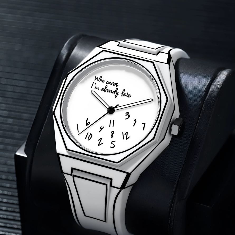 Line Style Watches Men's Watches 2d-Inspired Design Watches Best Gifts For Him