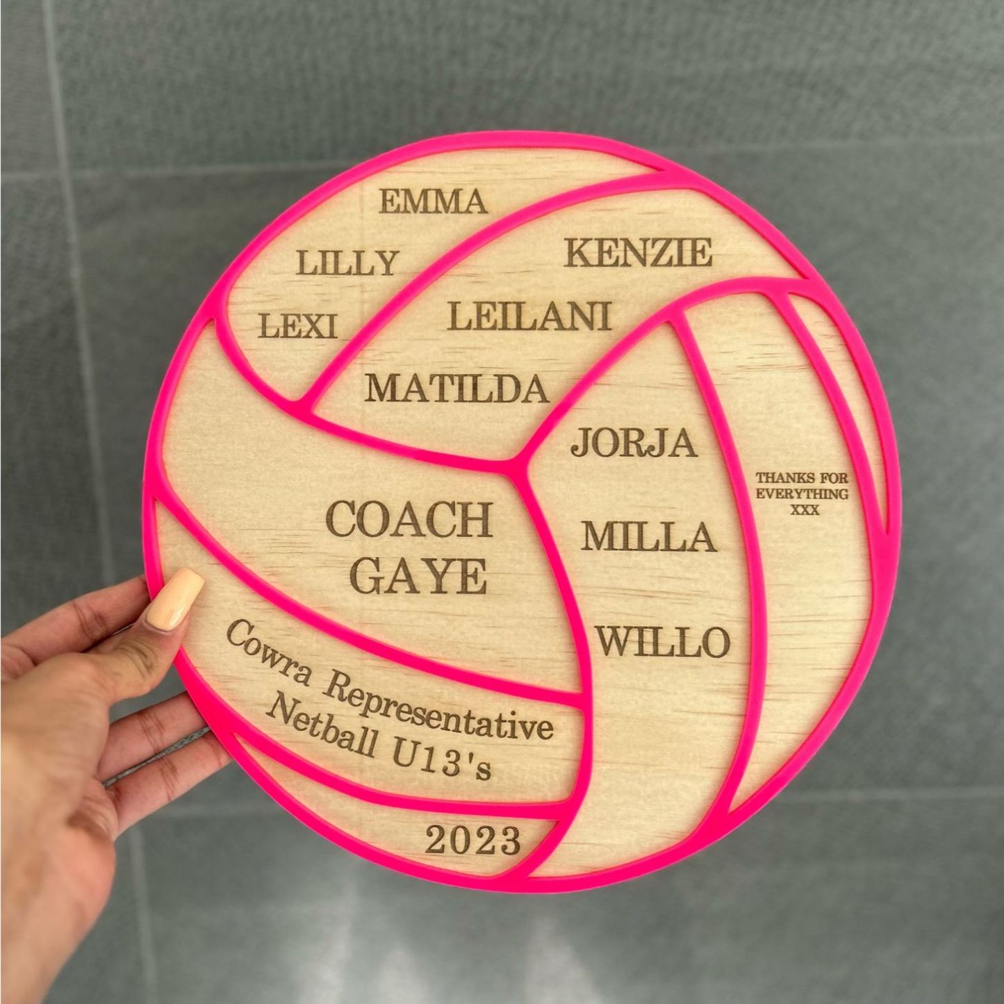 Personalized Thank You Plaque for Coaches Gifts