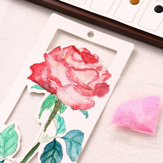 10 Sheets Watercolor Workbook Bookmarks with Free Paint Set Say Goodbye to Anxiety Awaken Your Artistic Talent