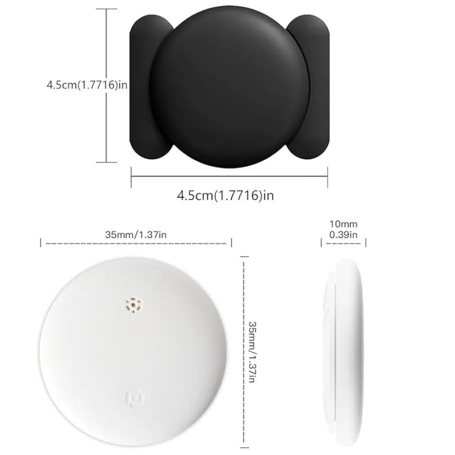 Mini GPS Tracker for Vehicles Hidden No Monthly Fee Real Time Car Tracker Device Works with Find My iOS Tracking Device for Kids Dogs Cats Elderly Anti-Theft Car GPS Tag