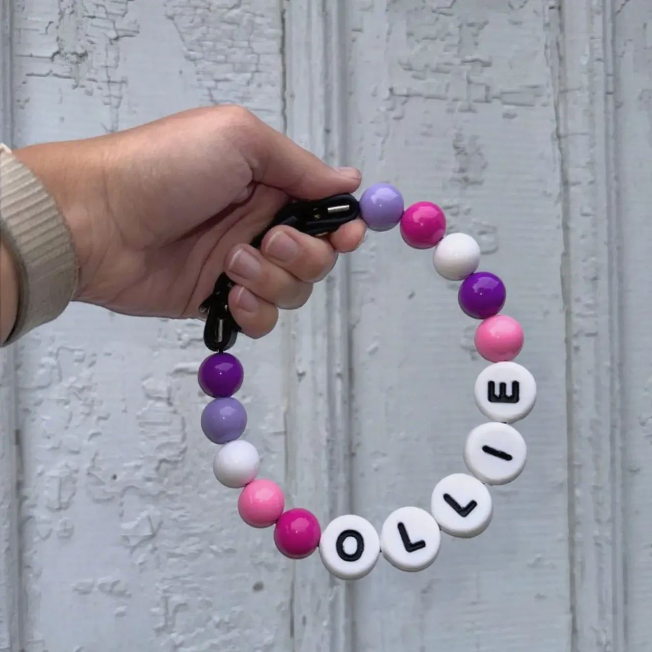 Personalized  Name Beaded Dog Collar with Friendship Bracelet