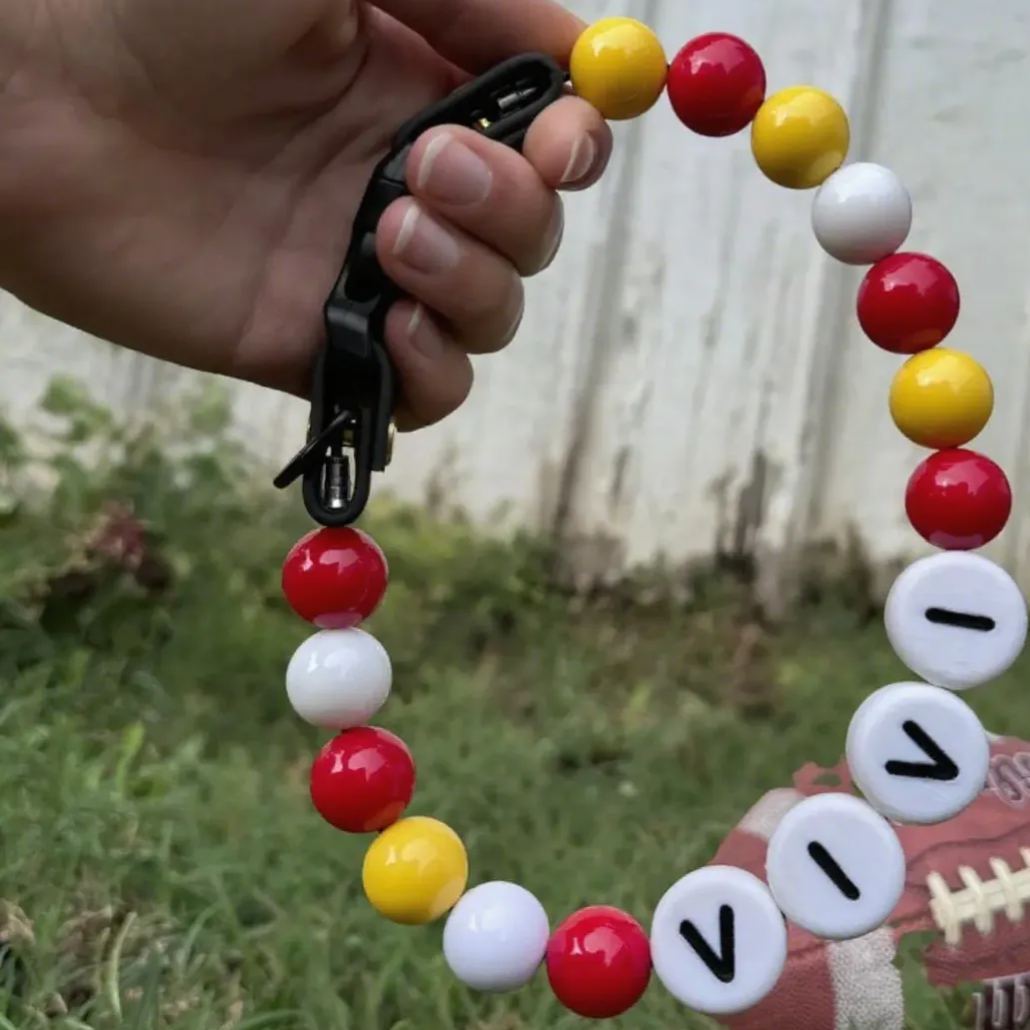 Personalized  Name Beaded Dog Collar with Friendship Bracelet