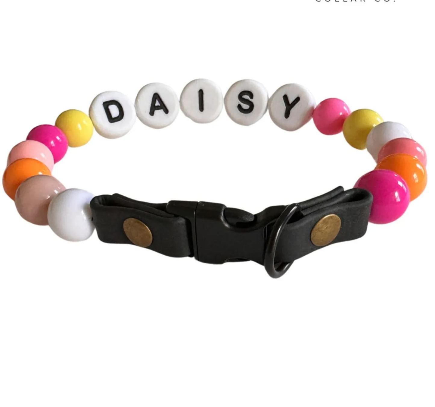 Personalized  Name Beaded Dog Collar with Friendship Bracelet