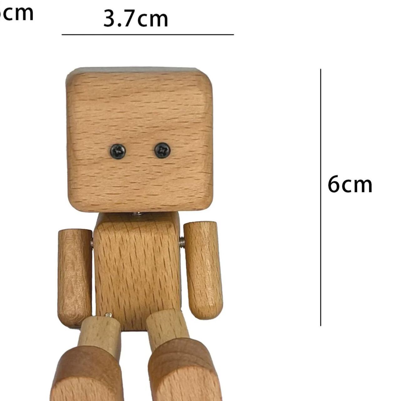 Wooden Doll Ornaments Car Air Vent Ornaments Shaking Legs Wooden Man Decoration