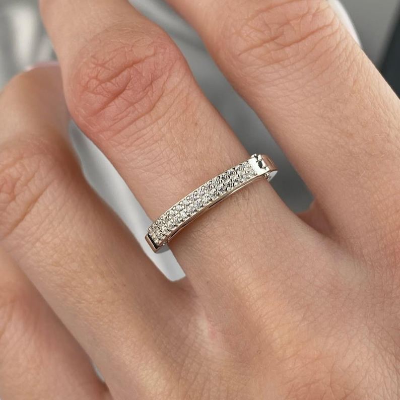 Engraved Secret Message Ring Hidden Marry Me Proposal Ring Sterling Silver Engagement Ring with Custom Inside Text