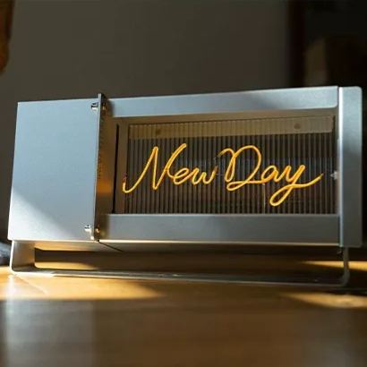 Personalized Name Wall Light - Customizable New Day Night Lamp for Bedroom Cafe Gift Idea