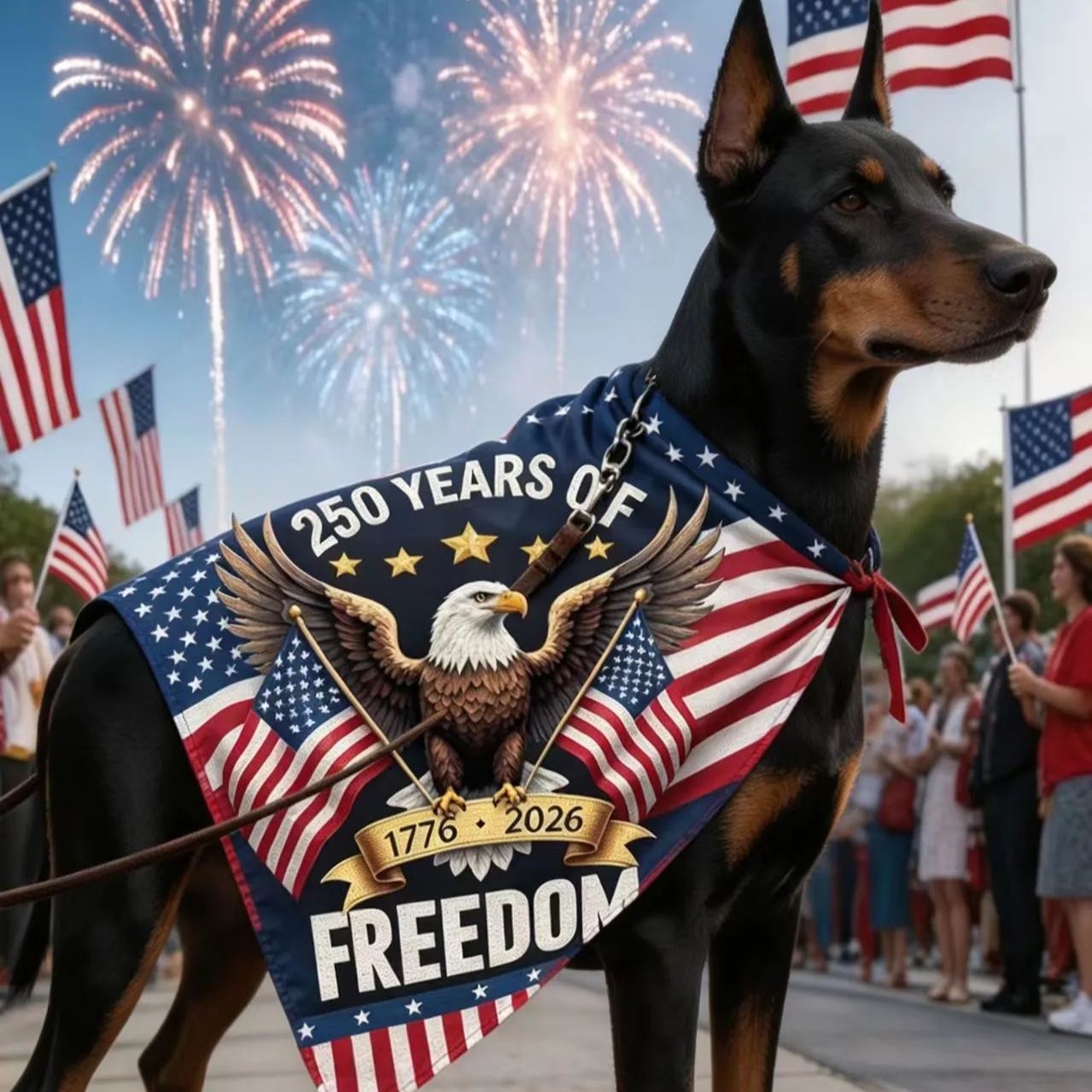 Patriotic American Flag Pet Cape – Stars and Stripes Dog Costume Team USA Fan Gear
