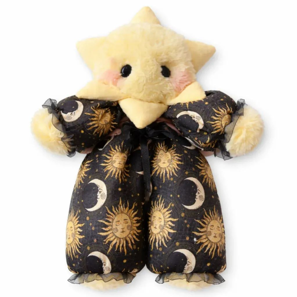 Cute Plush Star Doll with Sun & Moon Blanket | Aesthetic Celestial Soft Stuffed Toy Bag Charm Gift