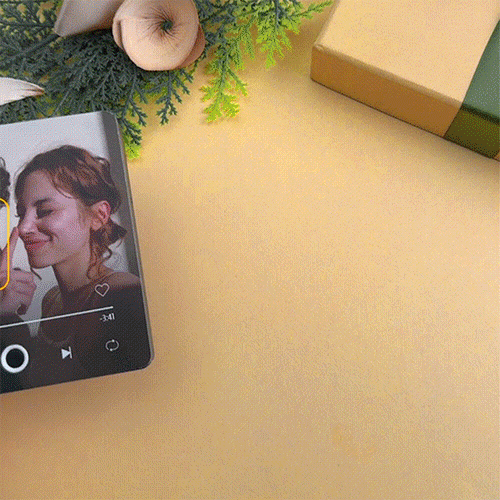Personalized AR Video Album Fridge Magnet Music Wall Photo Sticker Music Movement That Can Be Played Without Cell Phone