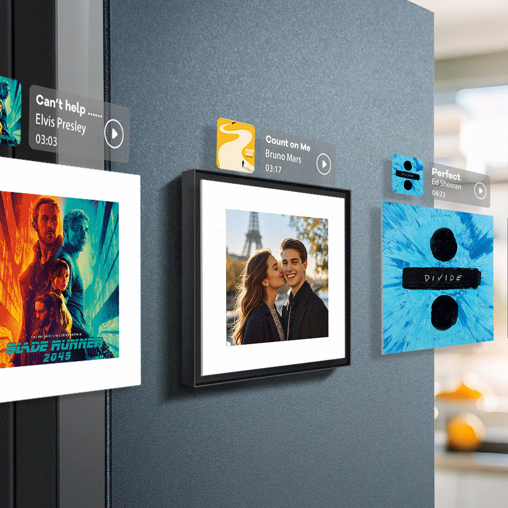 New 5.0 Upgrade Custom Music Fridge Magnet Can Play Songs and Adjust Volume Supports 1-6 Songs Valentine's Day Gifts