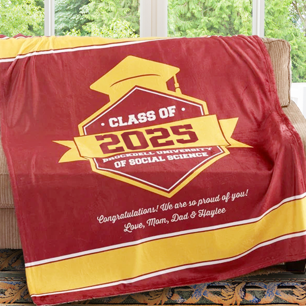 Class Of Personalized Graduation Blanket