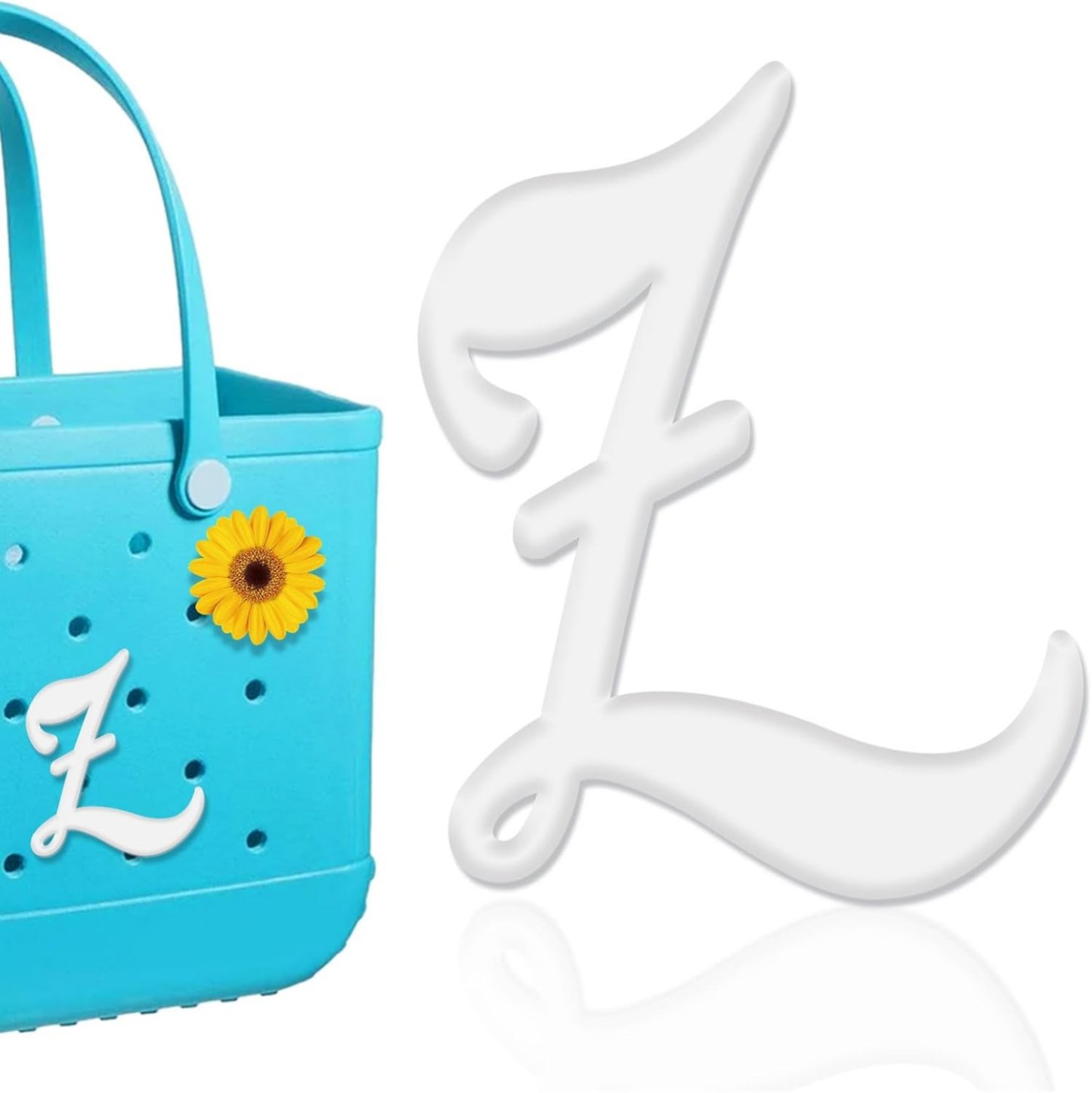 Mity rain Letter Charms for Bag,Alphabet Lettering Accessories Charms Compatible with Bag Original All Models, Insert Decorative Letter for Handbag Beach Tote Bag A