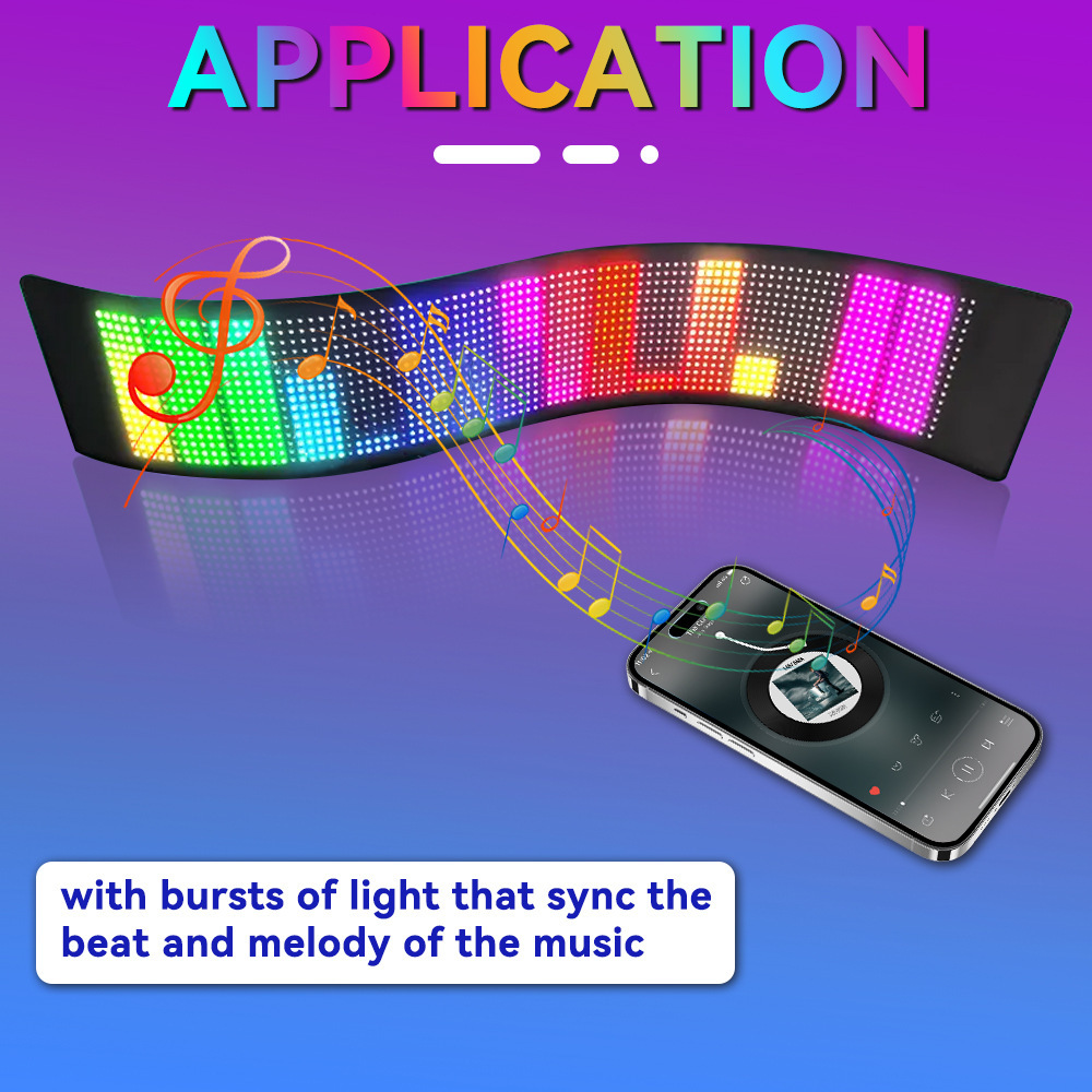 Truck Devil Eye Soft Screen Light Truck Car Eye Light Dynamic Led Flexible Screen Window Warning Light