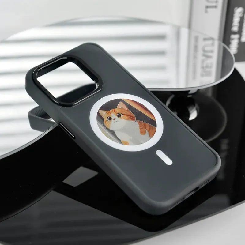 Personalized E-Ink Screen Phone Case Round Screen Magnetic NFC Phone Case