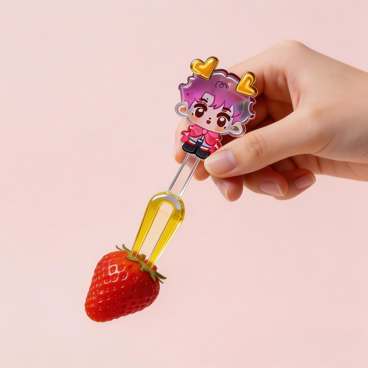 Custom Photo Acrylic Fork Personalized Cartoon Photo Image Mini Fork A Unique Gift