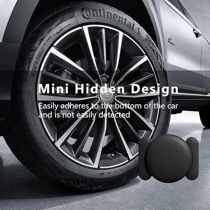 Mini GPS Tracker for Vehicles Hidden No Monthly Fee Real Time Car Tracker Device Works with Find My iOS Tracking Device for Kids Dogs Cats Elderly Anti-Theft Car GPS Tag