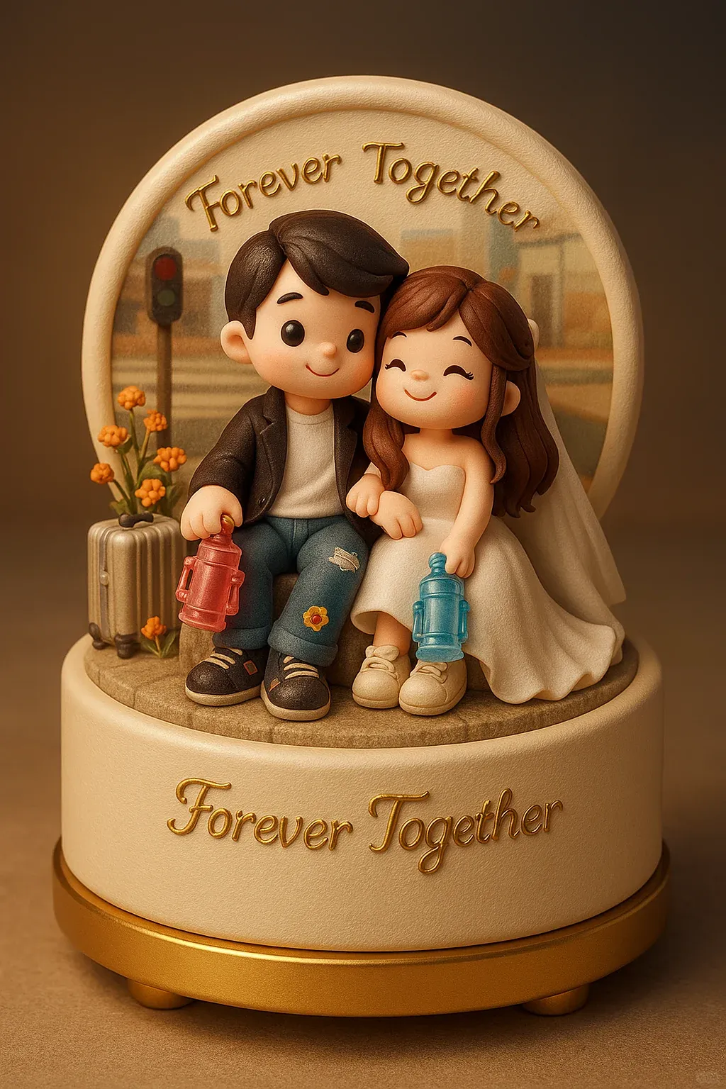 Custom Toy Figure 3D Mini Figures Music Box Personalization Photo Blind Box Gifts For Couple