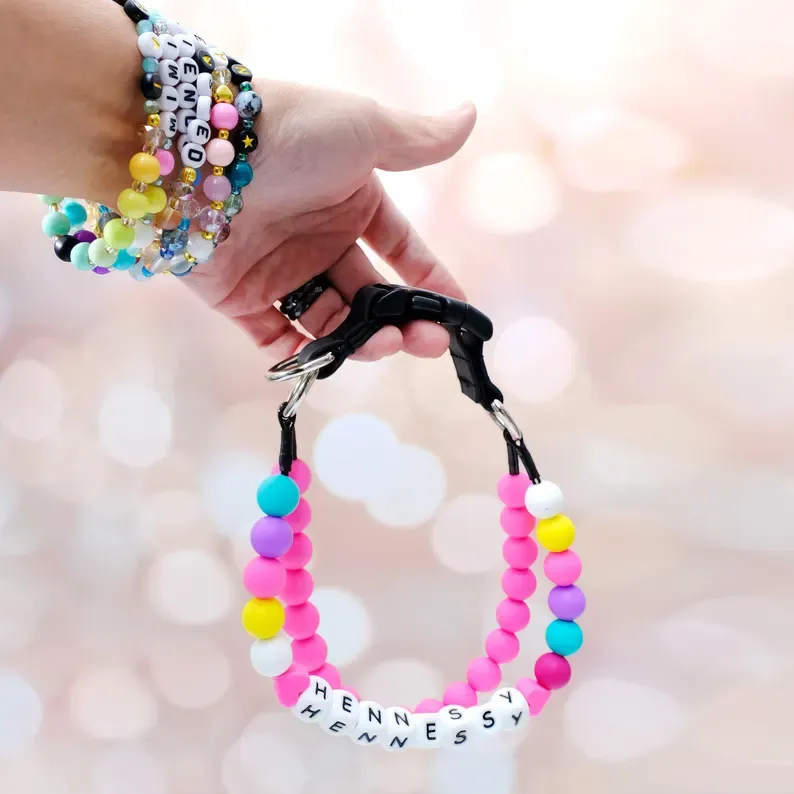 Custom Beaded Dog Necklace Friendship Collar Custom Beaded Dog Necklace for Pet