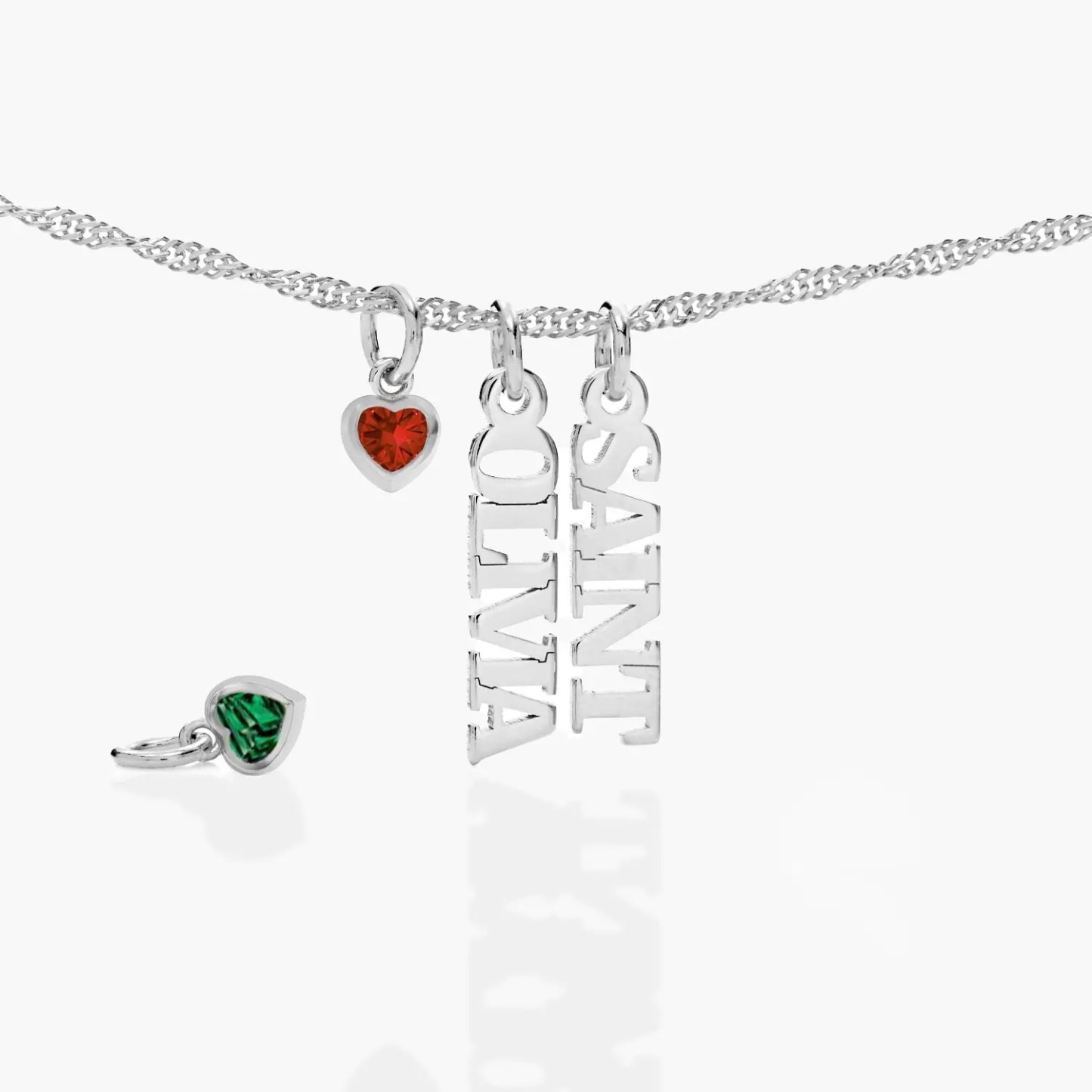 Custom Chain Name Necklace Multi-name Necklace Diamond Name Necklace Gift For Her