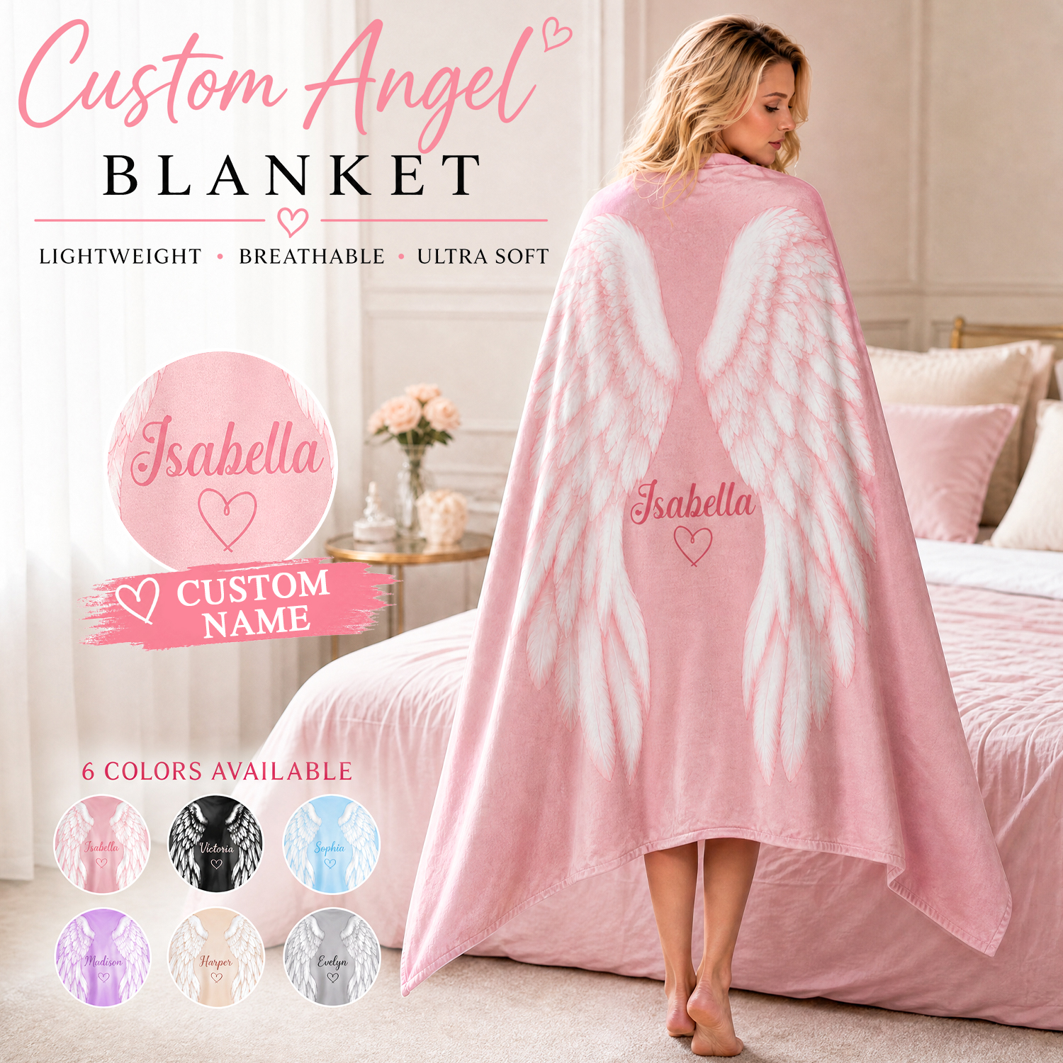 Angel Wings Blanket & Beach Towel – Wearable Butterfly Wing Throw, Festival, Beach & Pool Cover-Up 商品缩略图
