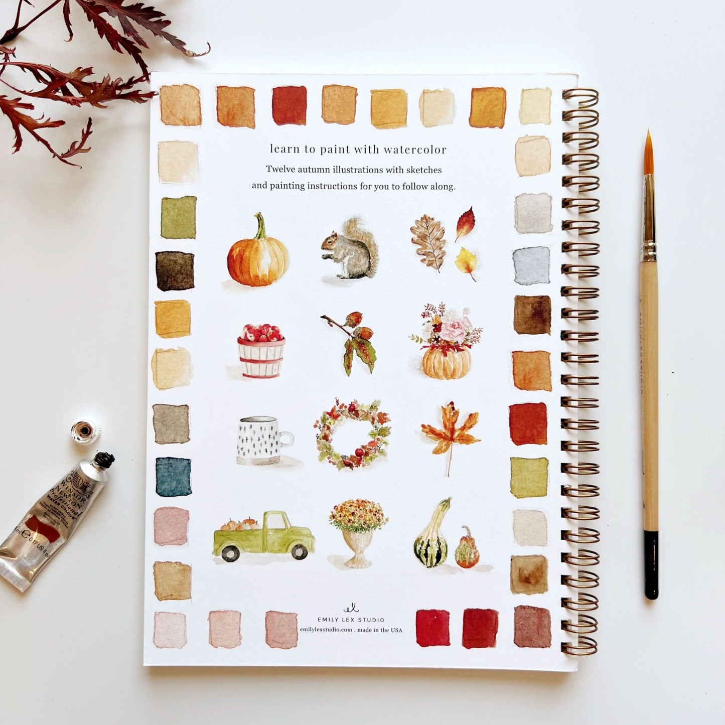 LAST DAY SALE 50% OFF - Watercolor Workbook Say Goodbye to Anxiety Awaken your artistic talent