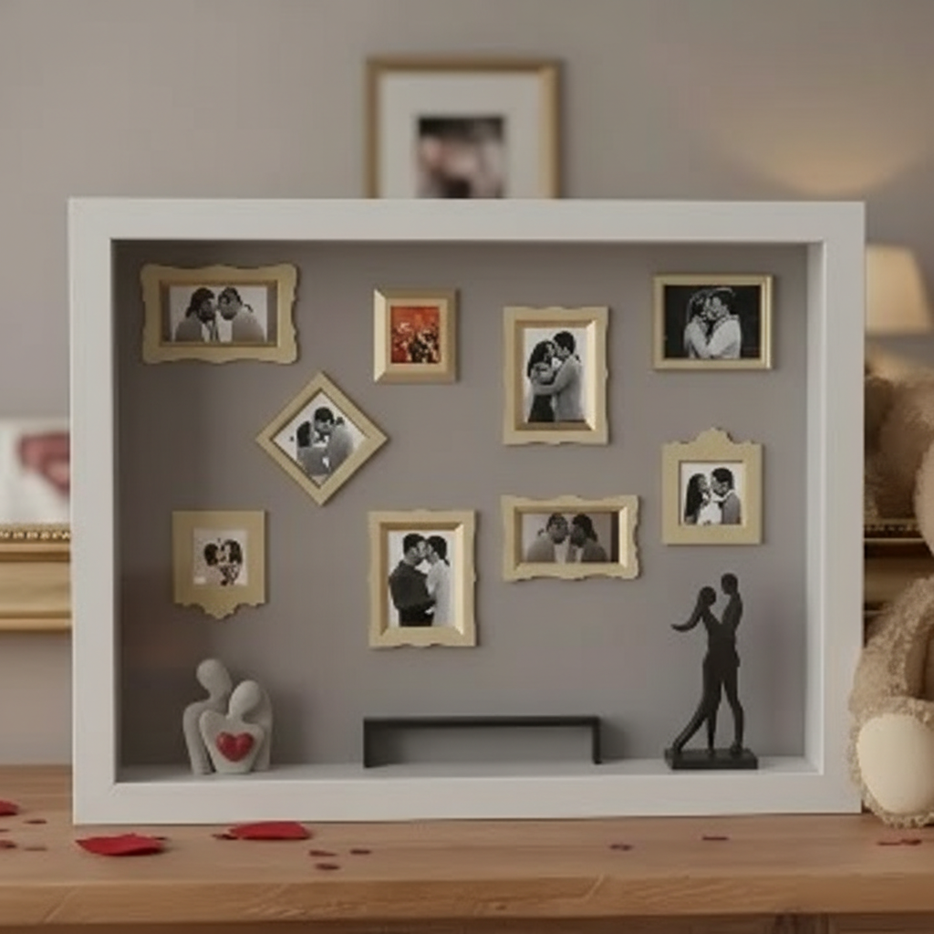 Custom Photo Museum Frame, Personalized Couple Gift for Women or Men, Meaningful Holiday or Anniversary Gift, Valentine's Day