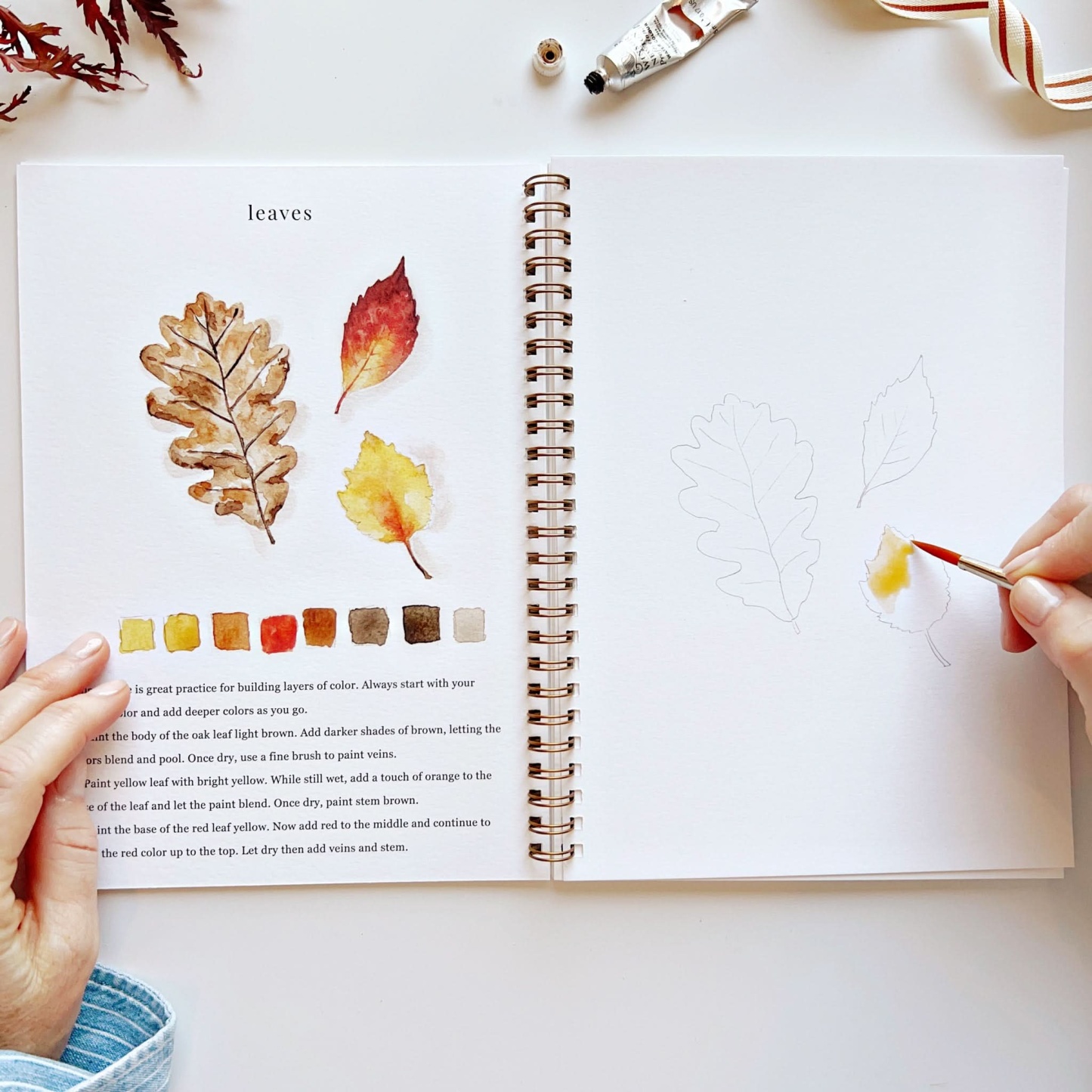 LAST DAY SALE 50% OFF - Watercolor Workbook Say Goodbye to Anxiety Awaken your artistic talent