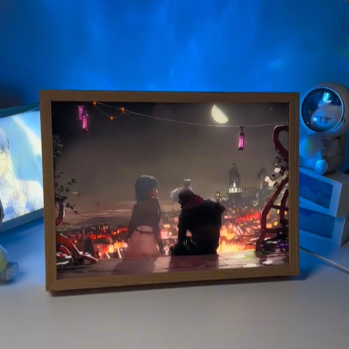Custom Photo LED Light Painting Portrait Lights Night Light Anime & Art Gifts Photo Frames Wall Art