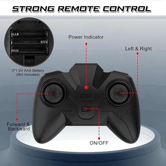 Wall Climbing Remote Control Car, Dual Mode 360° Rotating RC Stunt Car with Headlight, Rechargeable RC Car Toys for 3 4 5 6 7 8-12 Year Old Boys Girls Kids