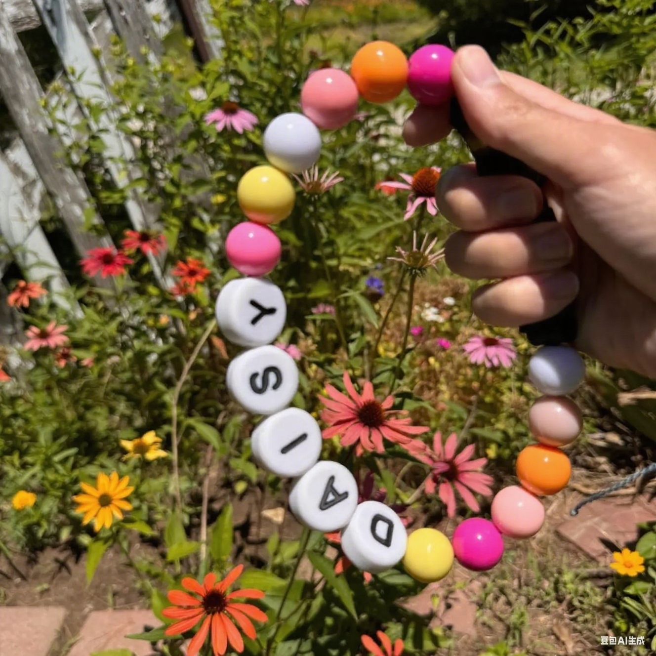 Personalized Name Beaded Dog Collar with Friendship Bracelet