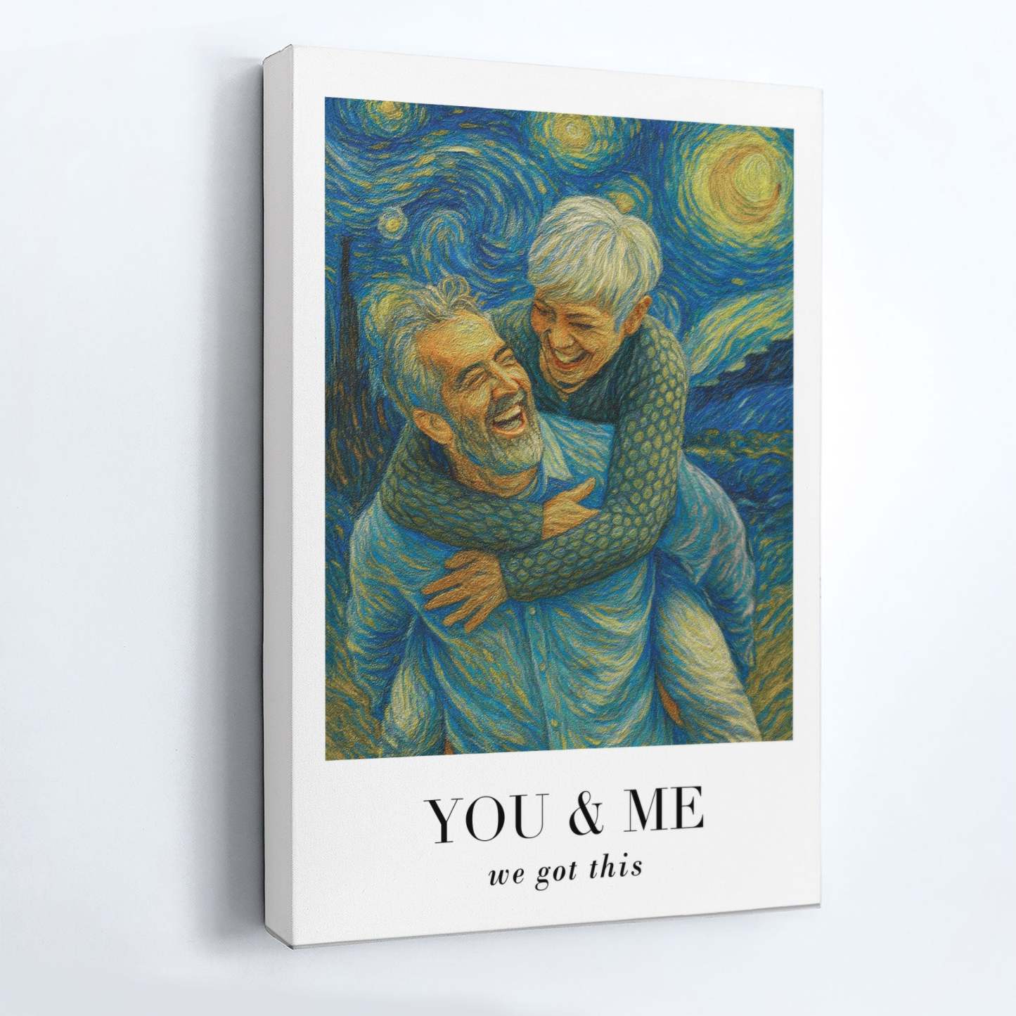 Van Gogh Wall Art You & Me We Got This - Personalized Photo Poster/Canvas