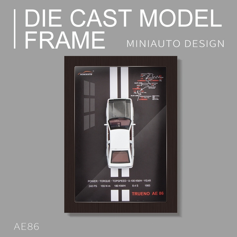 1:32 Car Model Photo Frame 3D Hanging Painting Alloy Car Model 3D Ornaments