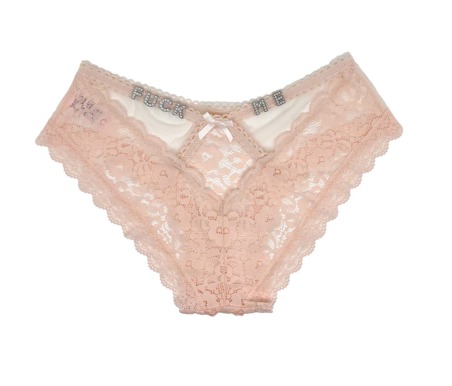 Sexy lace rhinestone alphabet customized thong