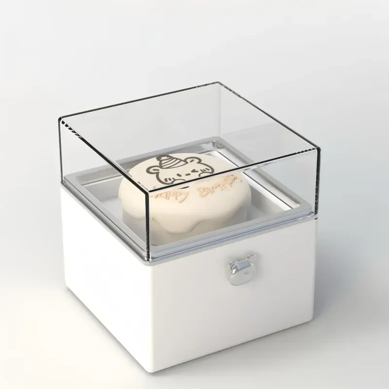 Magical Bear Cake Ring Box With Personalized Birthstone Ring Surprise Gift Birthday Gift - soufeelus