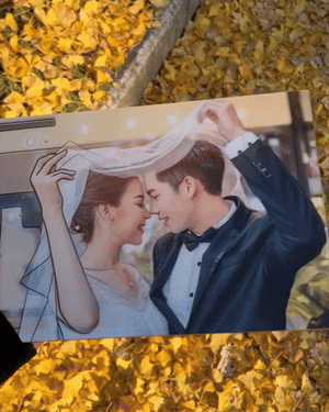 Customized Photo Light Painting Personalized Decoration Memorial Gift