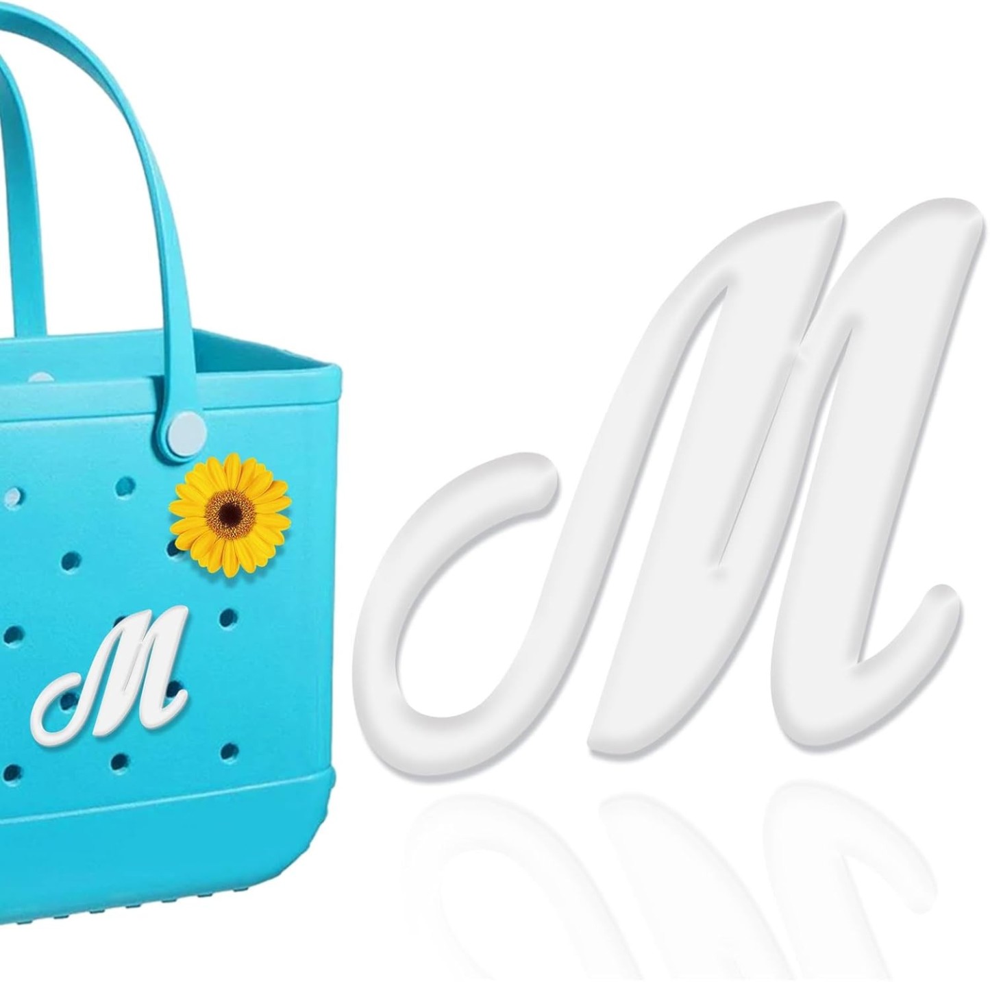 Mity rain Letter Charms for Bag,Alphabet Lettering Accessories Charms Compatible with Bag Original All Models, Insert Decorative Letter for Handbag Beach Tote Bag A