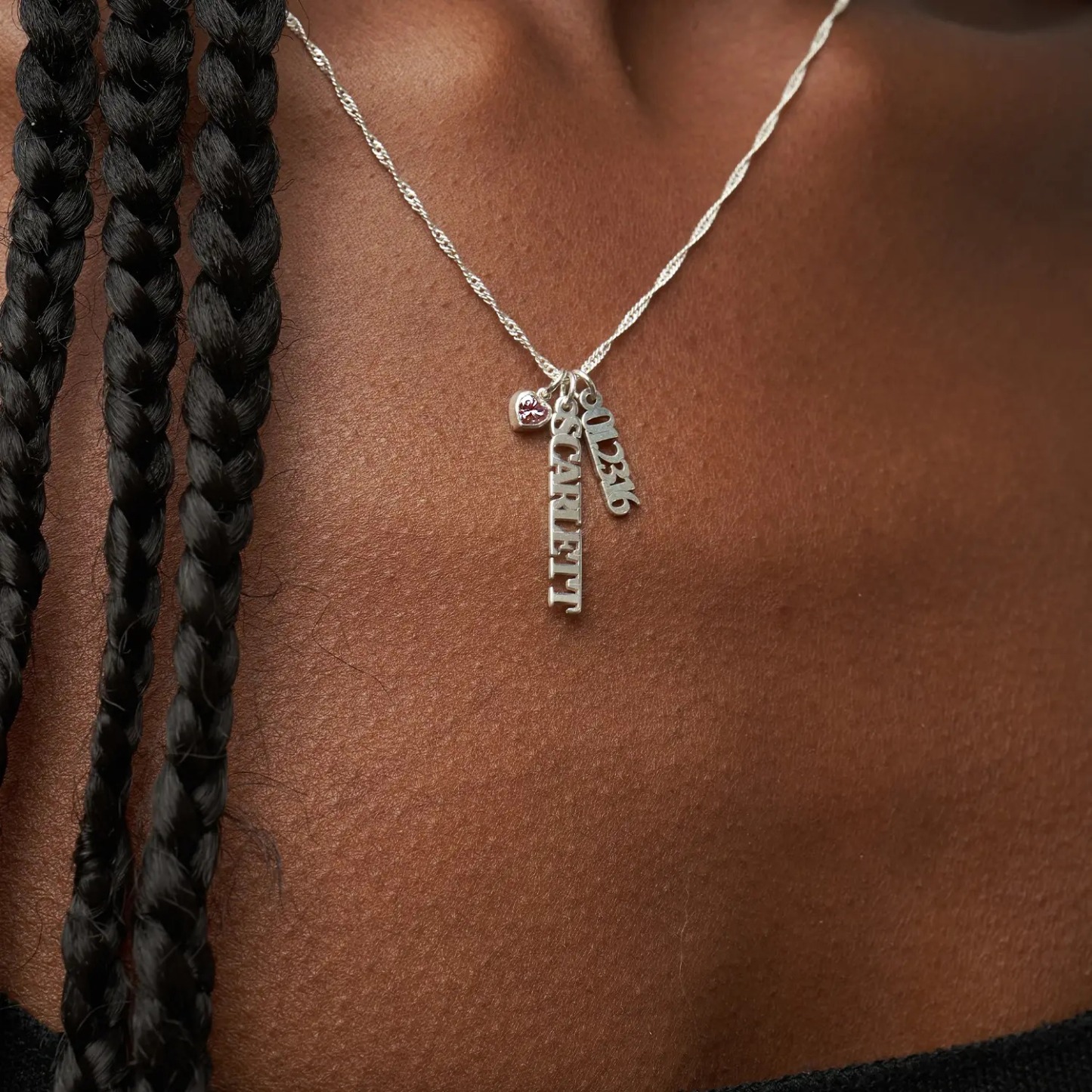 Custom Chain Name Necklace Multi-name Necklace Diamond Name Necklace Gift For Her