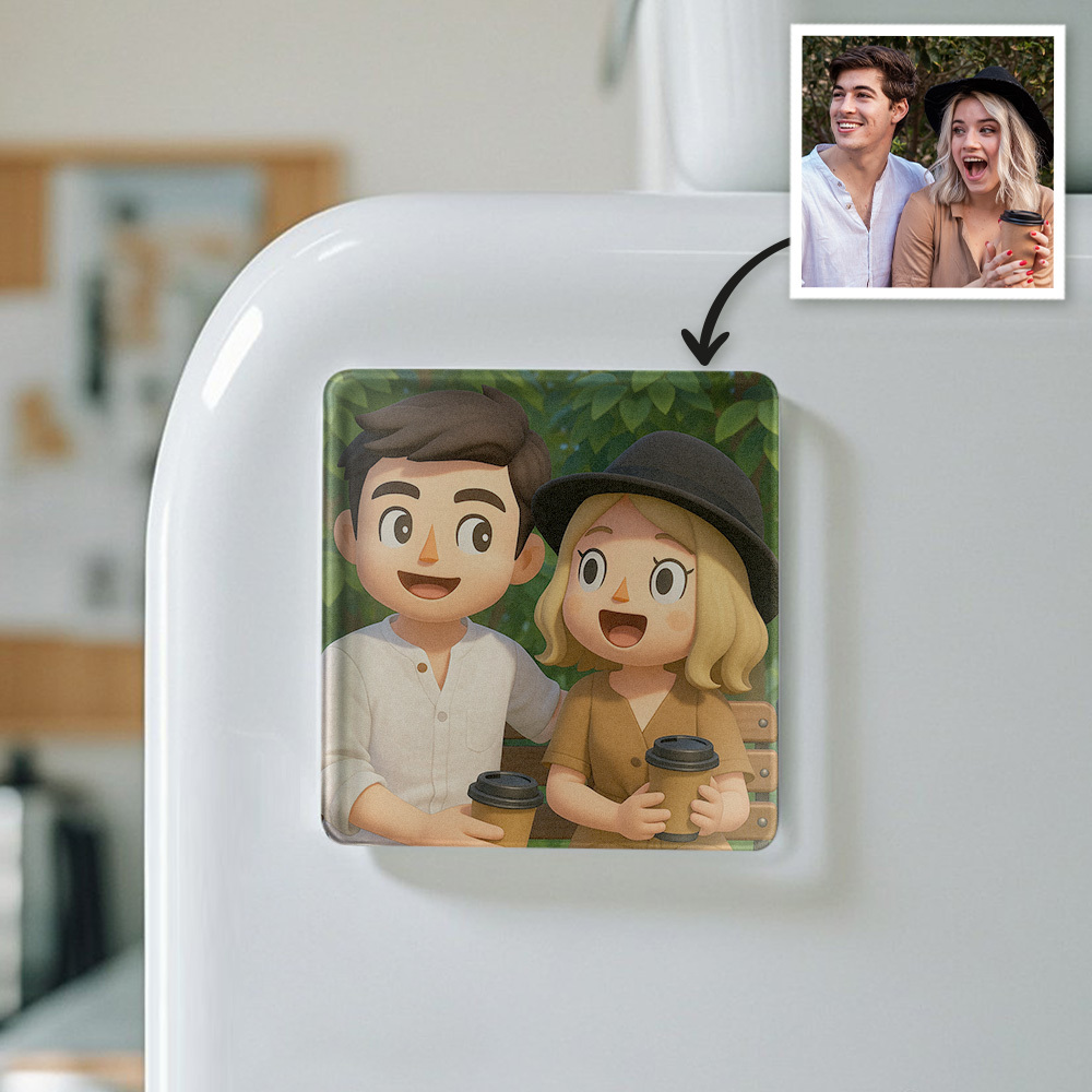 Customized Photo fridge magnets Personalized cartoon style fridge magnets