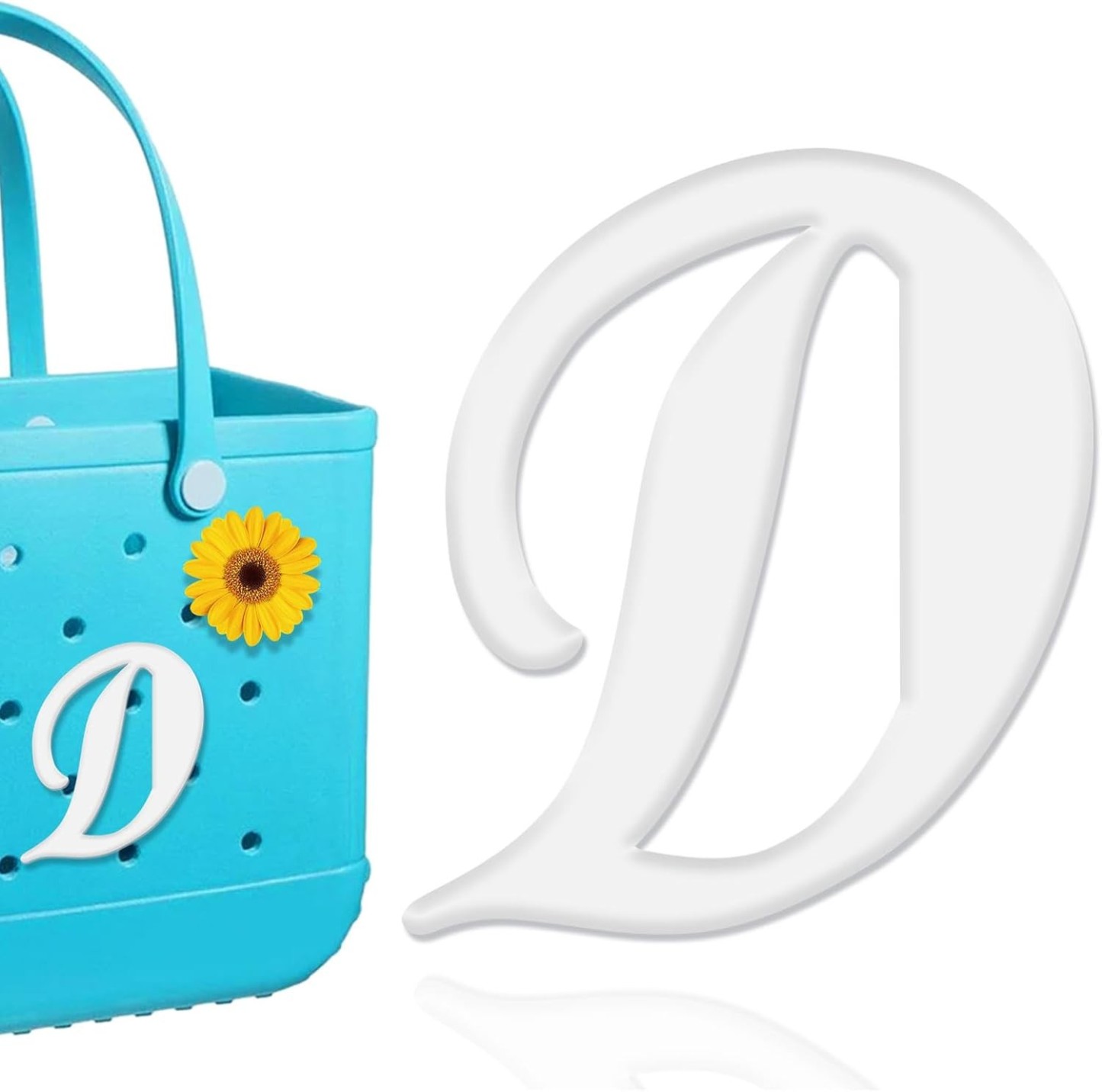Mity rain Letter Charms for Bag,Alphabet Lettering Accessories Charms Compatible with Bag Original All Models, Insert Decorative Letter for Handbag Beach Tote Bag A