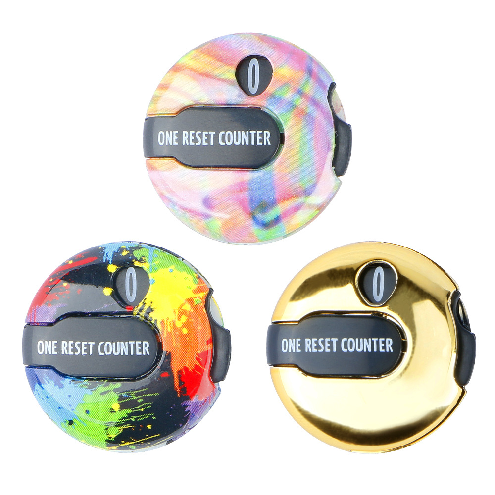 Mini Golf Stroke Counter Clip, 1-Button Reset Score Keeper, Portable Golf Club Bag & Glove Accessory