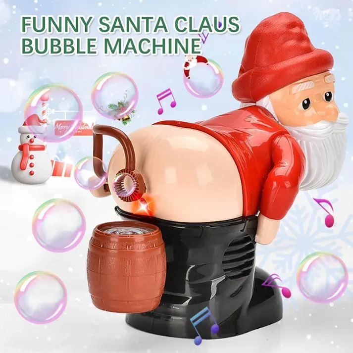 Xmas Sales - 50% OFFFunny Santa Bubble Blowing Machine