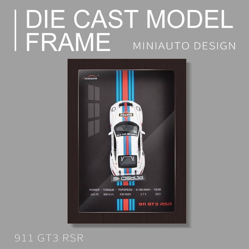 1:32 Car Model Photo Frame 3D Hanging Painting Alloy Car Model 3D Ornaments