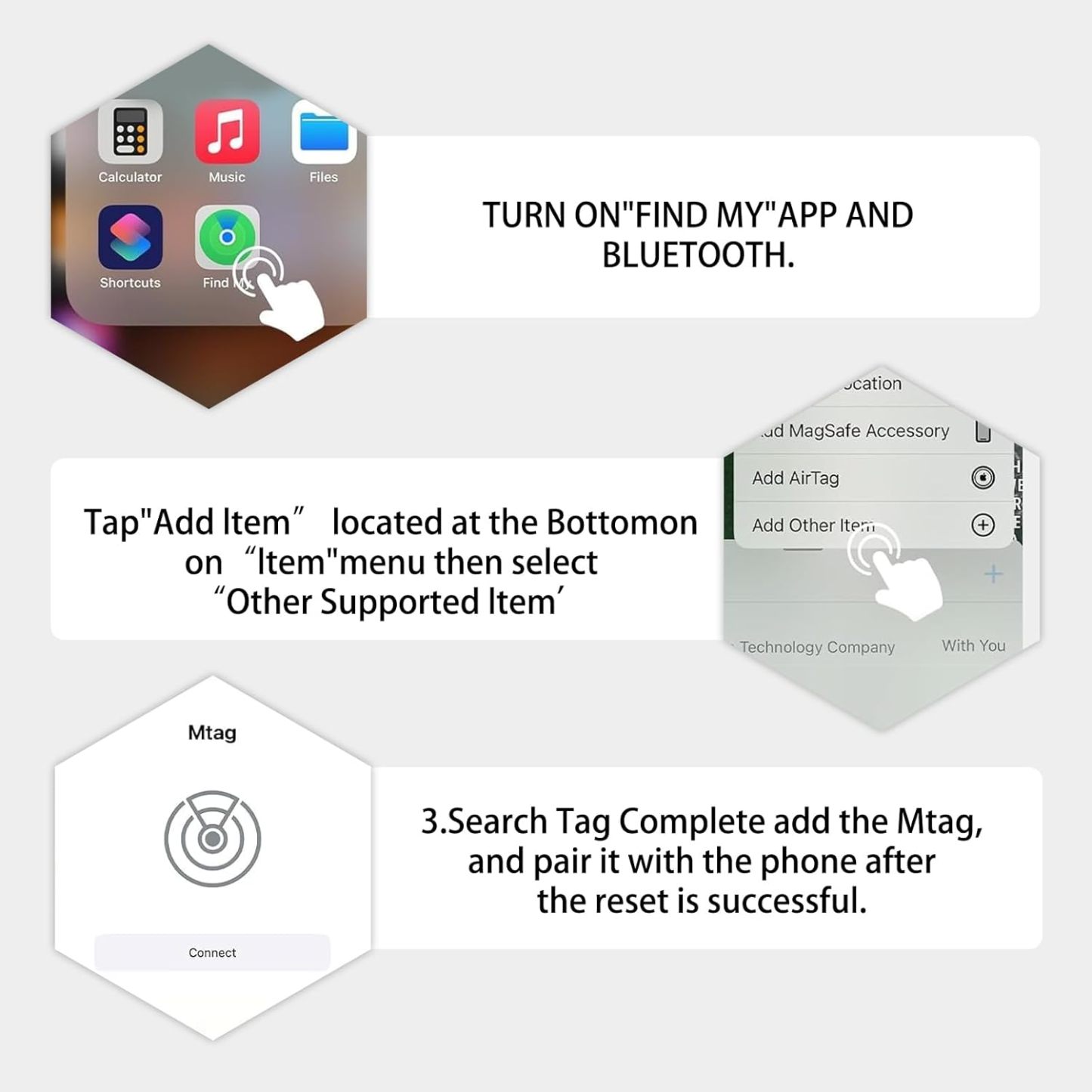 Mini GPS Tracker for Vehicles Hidden No Monthly Fee Real Time Car Tracker Device Works with Find My iOS Tracking Device for Kids Dogs Cats Elderly Anti-Theft Car GPS Tag