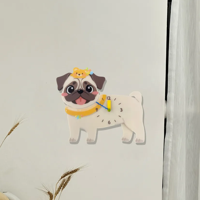 Personalized Pet Wall Clock Custom Wall Clock with Photo Unique Wall Art for Pet Lovers