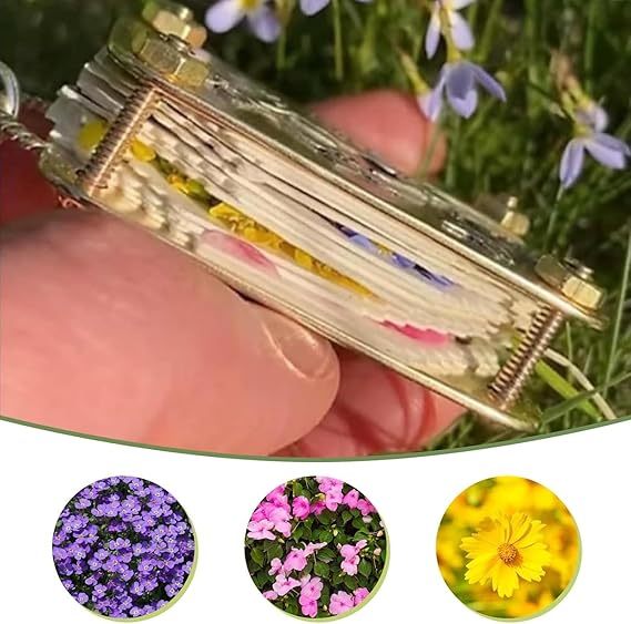 Micro Flower Press Miniature Flower Press Set Mini Flower Press for Adults Plants Arts and Crafts Metal Flower Press DIY Tools for