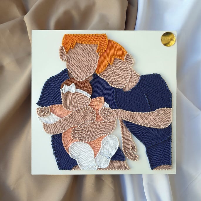 Photo String Art Frame with Filling